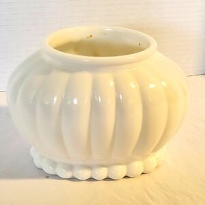 Milk Glass Planter